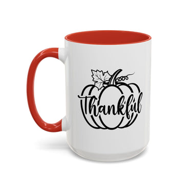 Faith Culture - Thankful Pumpkin Christian Thanksgiving Accent Coffee Mug, 11oz and 15oz