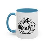 Faith Culture - Thankful Pumpkin Christian Thanksgiving Accent Coffee Mug, 11oz and 15oz