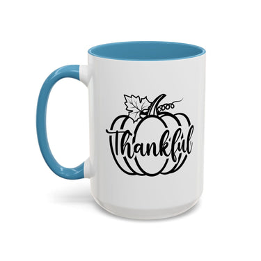 Faith Culture - Thankful Pumpkin Christian Thanksgiving Accent Coffee Mug, 11oz and 15oz