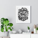 Faith Culture - Thankful and Blessed - Christian Thanksgiving Wall Art