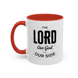 Faith Culture - The Lord is on Our Side Christian Thanksgiving Accent Coffee Mug, 11oz and 15oz