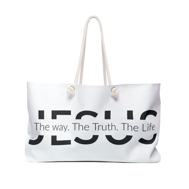 The Way. The Truth. The Life Christian Weekender Tote Bag 24" × 13"