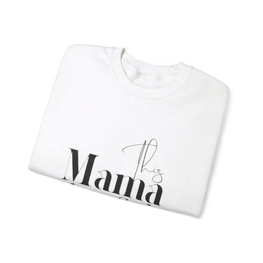 Faith Culture - This Mama Loves God - Christian Unisex Heavy Blendâ„¢ Crewneck Sweatshirt