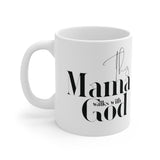 Faith Culture - This Mama Walks with God - Christian Ceramic Mug (11oz)
