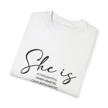 Faith Culture - Thoughtful, Warm-hearted, Calm, Enthusiastic, Believing Mama Unisex Garment-Dyed T-shirt