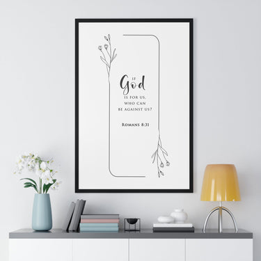 Faith Culture - Unwavering Strength - Romans 8:31 - Christian Wall Art