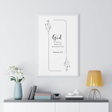 Faith Culture - Unwavering Strength - Romans 8:31 - Christian Wall Art