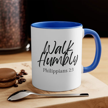 Faith Culture - Walk Humbly - Philippians 2:3 Christian Accent Coffee Mug