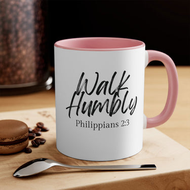 Faith Culture - Walk Humbly - Philippians 2:3 Christian Accent Coffee Mug