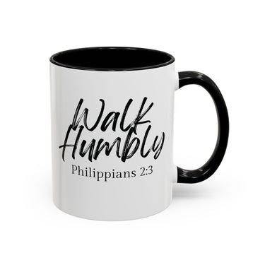 Faith Culture - Walk Humbly - Philippians 2:3 Christian Coffee Mug