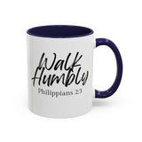 Faith Culture - Walk Humbly - Philippians 2:3 Christian Coffee Mug