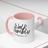 Faith Culture - Walk Humbly - Philippians 2:3 Christian Coffee Mug