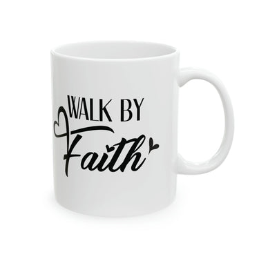 Faith Culture - Walk by Faith - Christian Ceramic Accent Coffee Mug - 11oz 11oz