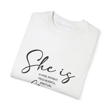 Faith Culture - Wise, Patient, Mild, Blissful, Spiritual Mama Unisex Garment-Dyed T-shirt