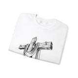 Faith Culture - Wooden Cross - Christian Unisex Heavy Blendâ„¢ Crewneck Sweatshirt