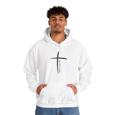 Faith Culture - Your Will Be Done - Christian Unisex Heavy Blendâ„¢ Hooded Sweatshirt White