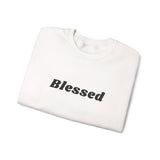 Faith Culture Blessed Unisex Heavy Blend Crewneck Sweatshirt Christian Inspirational Apparel