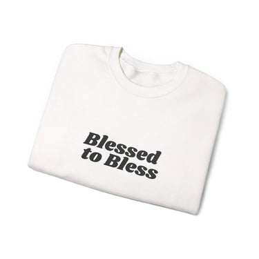 Faith Culture Blessed to Bless Unisex Crewneck Sweatshirt Christian Apparel