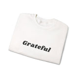 Faith Culture Grateful Unisex Heavy Blend Crewneck Sweatshirt Christian Thankfulness Apparel