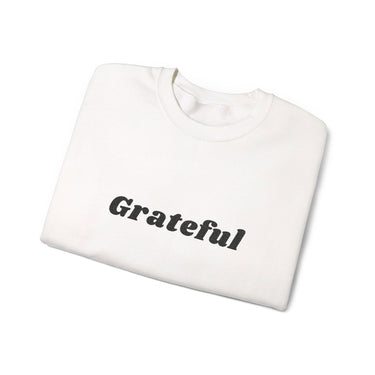 Faith Culture Grateful Unisex Heavy Blend Crewneck Sweatshirt Christian Thankfulness Apparel