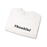 Faith Culture Thankful Unisex Heavy Blend Crewneck Sweatshirt Christian Gratitude Apparel