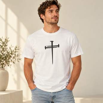 Nails of Grace Christian T-Shirt | Cross Design