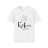 Fear Not, I Am With You Christian T-Shirt — Isaiah 41:10 in white