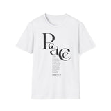 Peace I Leave with You Christian T-Shirt — John 14:27 in white
