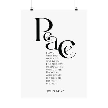 Peace I Leave with You Christian wall poster inspired by John 14:27