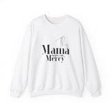 This Mama Forgives with Mercy Christian Sweatshirt in white | Faith Culture