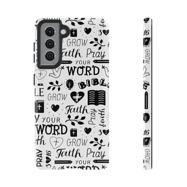 Prayer and Faith Christian Tough Phone Cases Samsung Galaxy S21 Glossy