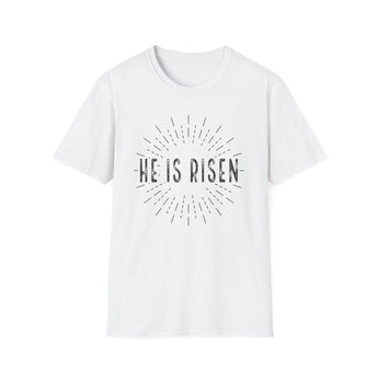 He Is Risen T-Shirt | Sunburst Easter Design