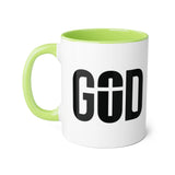 Faith Culture - GOD of the Cross - Christian Accent Coffee Mug, 11oz