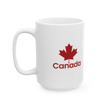 Faith Culture – Canada Maple Leaf Mug – 11oz & 15oz | Bold Red Patriotic Coffee Cup 15oz