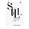 Be Still and Know That I Am God Wall Poster | Psalm 46:10 Christian Decor 12" x 16" Matte