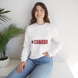 Faith Culture – Eh Canada Crewneck Sweatshirt – White | Playful Canadian Pride Pullover