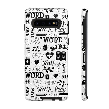 Prayer and Faith Christian Tough Phone Cases Samsung Galaxy S10 Matte