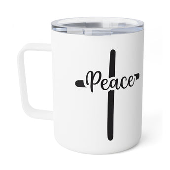 Faith Culture – Peace Cross – Christian Coffee and Tea Mug, 10oz