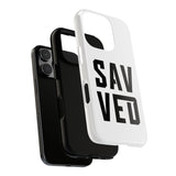Faith Culture – SAVED Christian Tough Phone Case iPhone 16 Pro Glossy