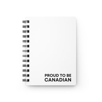 Faith Culture – Proud to Be Canadian Spiral Journal | Patriotic Minimalist Notebook One Size