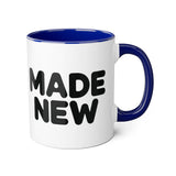 Faith Culture - Made New - Christian Coffee Mug, 11oz Blue 11oz