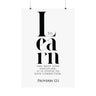 Whoever Loves Discipline Loves Knowledge Wall Poster | Proverbs 12:1 Christian Decor 24″ x 36″ Matte