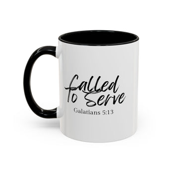 Faith Culture - Called to Serve - Galatians 5:13 Christian Coffee Mug 11oz Black