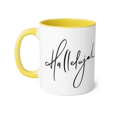 Faith Culture - Hallelujah - Christian Accent Coffee Mug, 11oz