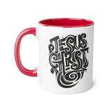 Faith Culture - Jesus Christ Is My Strength - Christian Accent Coffee Mug, 11oz