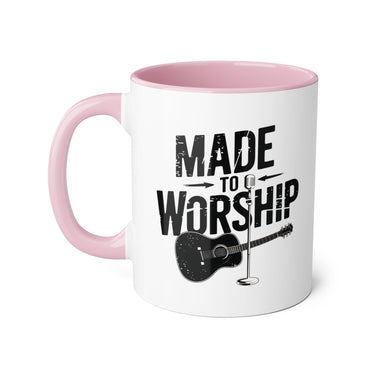 Faith Culture - Made to Worship - Christian Accent Coffee Mug, 11oz