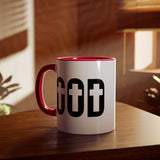 Faith Culture - GOD of the Cross - Christian Accent Coffee Mug, 11oz
