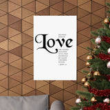 Faith Culture - See What Kind of Love Christian Poster 1 John 3:1 Scripture Wall Art