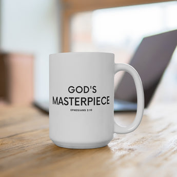 Faith Culture - God's Masterpiece Ephesians 2:10 Christian Ceramic Coffee Mug (11oz\15oz\20oz)