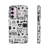 Prayer and Faith Christian Tough Phone Cases Samsung Galaxy S23 Plus Glossy
